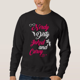 Nerdy Dirty eingefrorene Curvy für Frauen in Chubb Sweatshirt