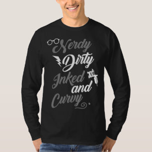 Nerdy Dirty eingefrorene Curvy für Frauen in Chubb T-Shirt