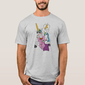 Nerdy Einhorn-T-Shirt T-Shirt