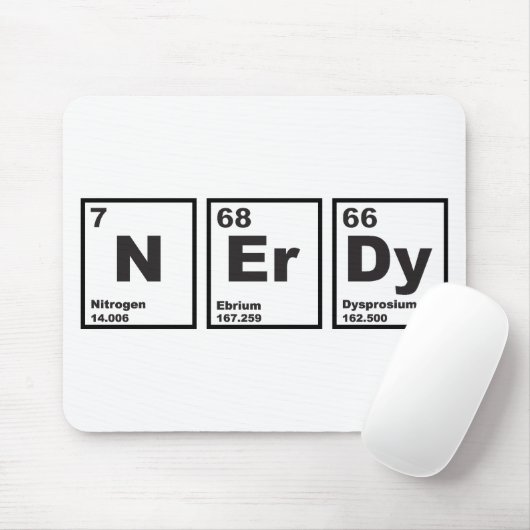 Nerdy Elemente Mousepad (Mit Mouse)