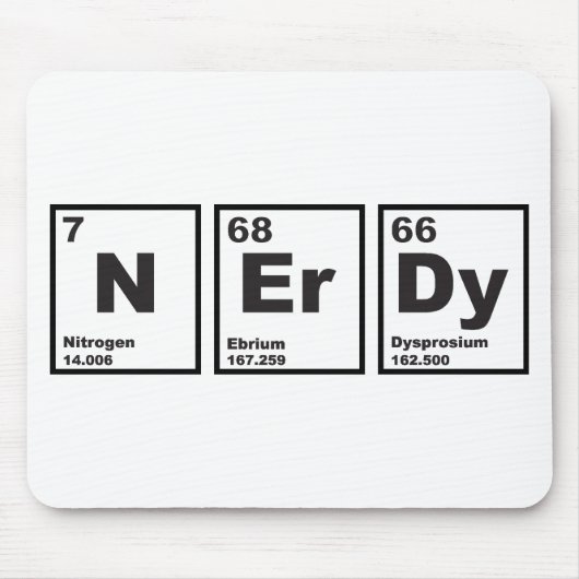 Nerdy Elemente Mousepad (Vorne)