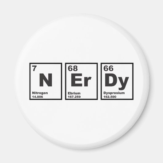 Nerdy Elements Magnet (Vorne)