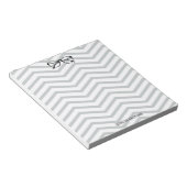 Nerdy Eyeglass Reading Zickzack Masculine Notizblock (angewinkelt)