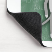 Nerdy Fifties Cool Fun Sock Monkey Cartoon Art Mousepad (Ecke)