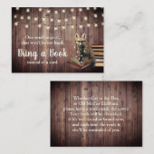 Nerdy Fox bringt eine rustikale Babydusche mit. Begleitkarte (Vorne/Hinten)