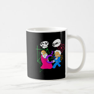Nerdy Funny Pythagoras kämpfen über C Squared Mat Kaffeetasse