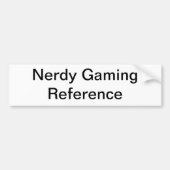 Nerdy Gamer-generischer Autoaufkleber (Vorne)