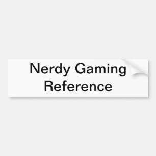 Nerdy Gamer-generischer Autoaufkleber