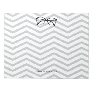 Nerdy Geekery Personalisiert Zickzack Notizblock