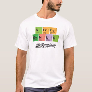Nerdy Genie _periodischer Tabellenelement-T - T-Shirt