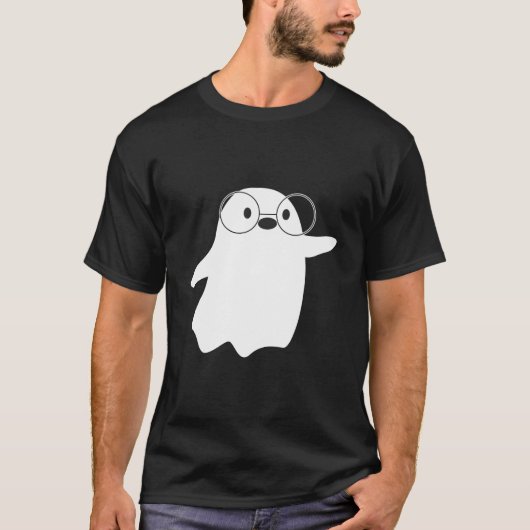 Nerdy Ghost Kawaii Fashion T-Shirt (Vorderseite)