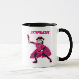 Nerdy Girl Superhero Tasse