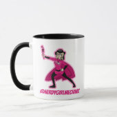 Nerdy Girl Superhero Tasse (Links)