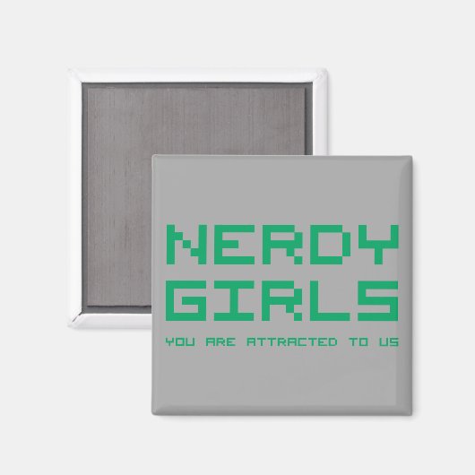 Nerdy Girls 2 Magnet (Vorderseite/Rückseite)