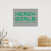 Nerdy Girls 2 Poster (Küche)
