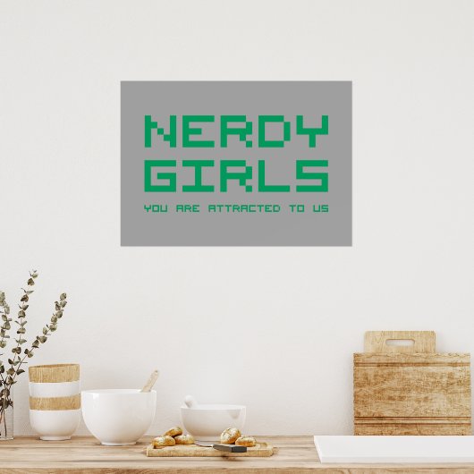 Nerdy Girls 2 Poster (Küche)