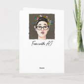 Nerdy Girls regieren die Welt Karte (Rückseite)