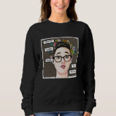 Nerdy Girls regieren die Welt Sweatshirt (Vorderseite)
