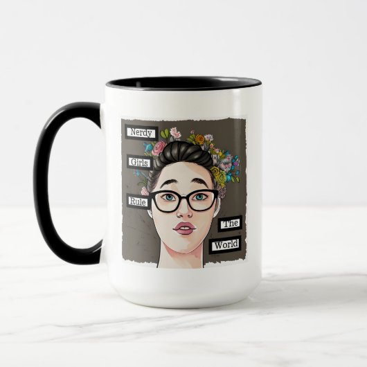 Nerdy Girls regieren die Welt Tasse (Links)