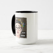 Nerdy Girls regieren die Welt Tasse (Vorderseite Links)