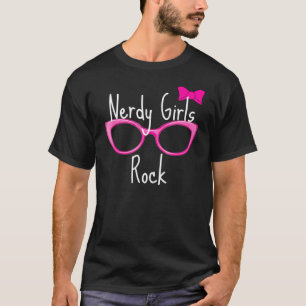 Nerdy Girls Rock Gamer Geek Chic Spaß Niedlicher N T-Shirt