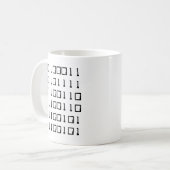 Nerdy Kaffee-Zweiheit Kaffeetasse (Vorderseite Links)