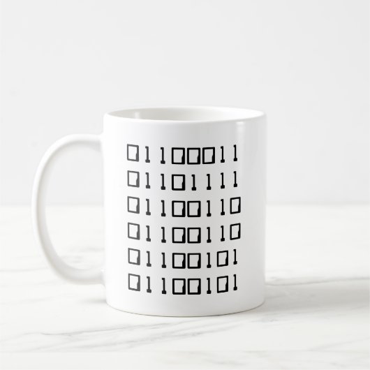 Nerdy Kaffee-Zweiheit Kaffeetasse (Links)