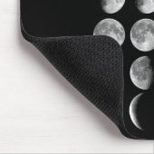 Nerdy Leonard Mondphasen Weltraumwissenschaft Stud Mousepad (Ecke)