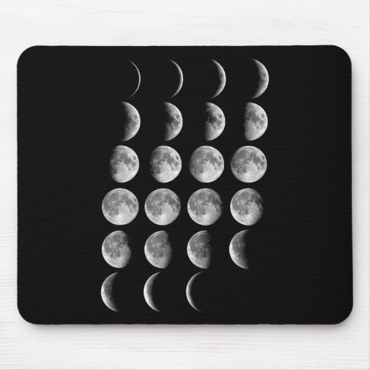 Nerdy Leonard Mondphasen Weltraumwissenschaft Stud Mousepad (Vorne)