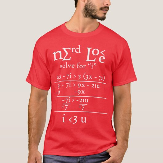 Nerdy Liebe T-Shirt (Vorderseite)