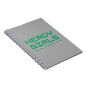 Nerdy Mädchen 2 Notizblock (Rechte Seite)