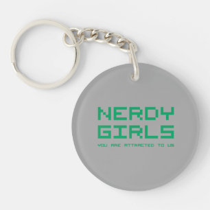 Nerdy Mädchen 2 Schlüsselanhänger