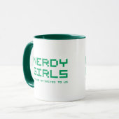 Nerdy Mädchen 2 Tasse (Vorderseite Links)