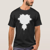 Nerdy Mandelbrot White Fraktal Chaos Physik Mathem T-Shirt (Vorderseite)