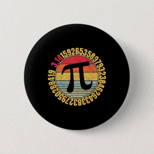 Nerdy Math Pi Symbol Mathlete Button