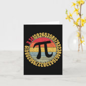 Nerdy Math Pi Symbol Mathlete Karte (Gelbe Blume)