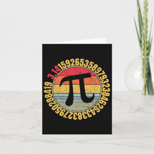 Nerdy Math Pi Symbol Mathlete Karte
