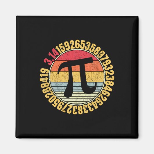 Nerdy Math Pi Symbol Mathlete Magnet (Vorne)