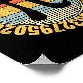 Nerdy Math Pi Symbol Mathlete Poster (Ecke)