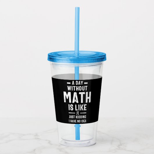 Nerdy Math Teacher Physik Mathematiker Geschenk Acryltrinkbecher (Vorderseite)