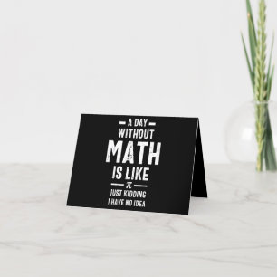 Nerdy Math Teacher Physik Mathematiker Geschenk Dankeskarte