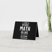 Nerdy Math Teacher Physik Mathematiker Geschenk Dankeskarte (Vorderseite)