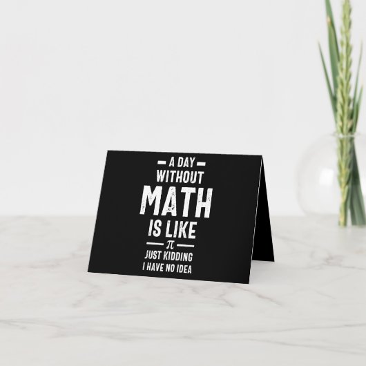 Nerdy Math Teacher Physik Mathematiker Geschenk Dankeskarte (Vorderseite)