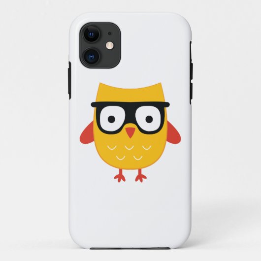 Nerdy Owl Case-Mate iPhone Hülle (Rückseite)
