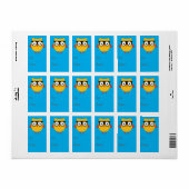 Nerdy Owl Gift tag Adressaufkleber (Vorne)