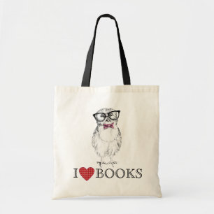 Nerdy Owlet Vogelbibliothek Tragetasche