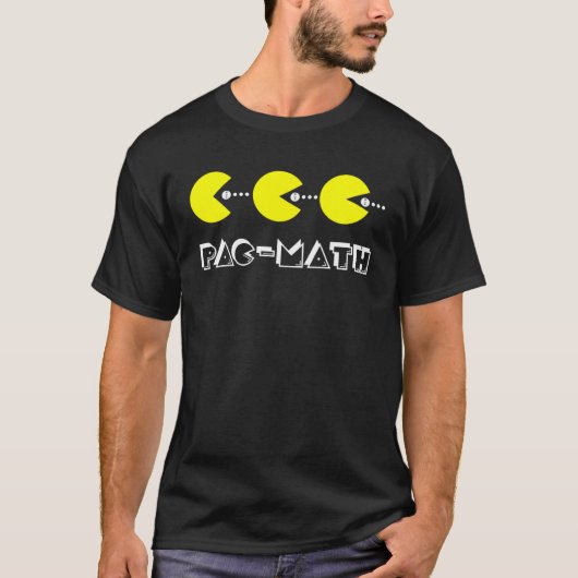 Nerdy Pac Mathematik Nom Retro Game Precalculus Ma T-Shirt (Vorderseite)