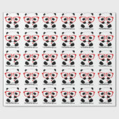 Nerdy Panda Geschenkpapier (Flach)