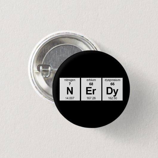 NErDy Periodensystem Button (Vorne & Hinten)