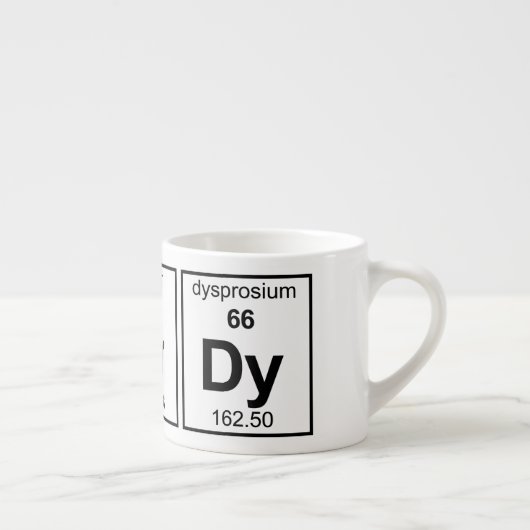 NErDy Periodensystem Espressotasse (Rechts)